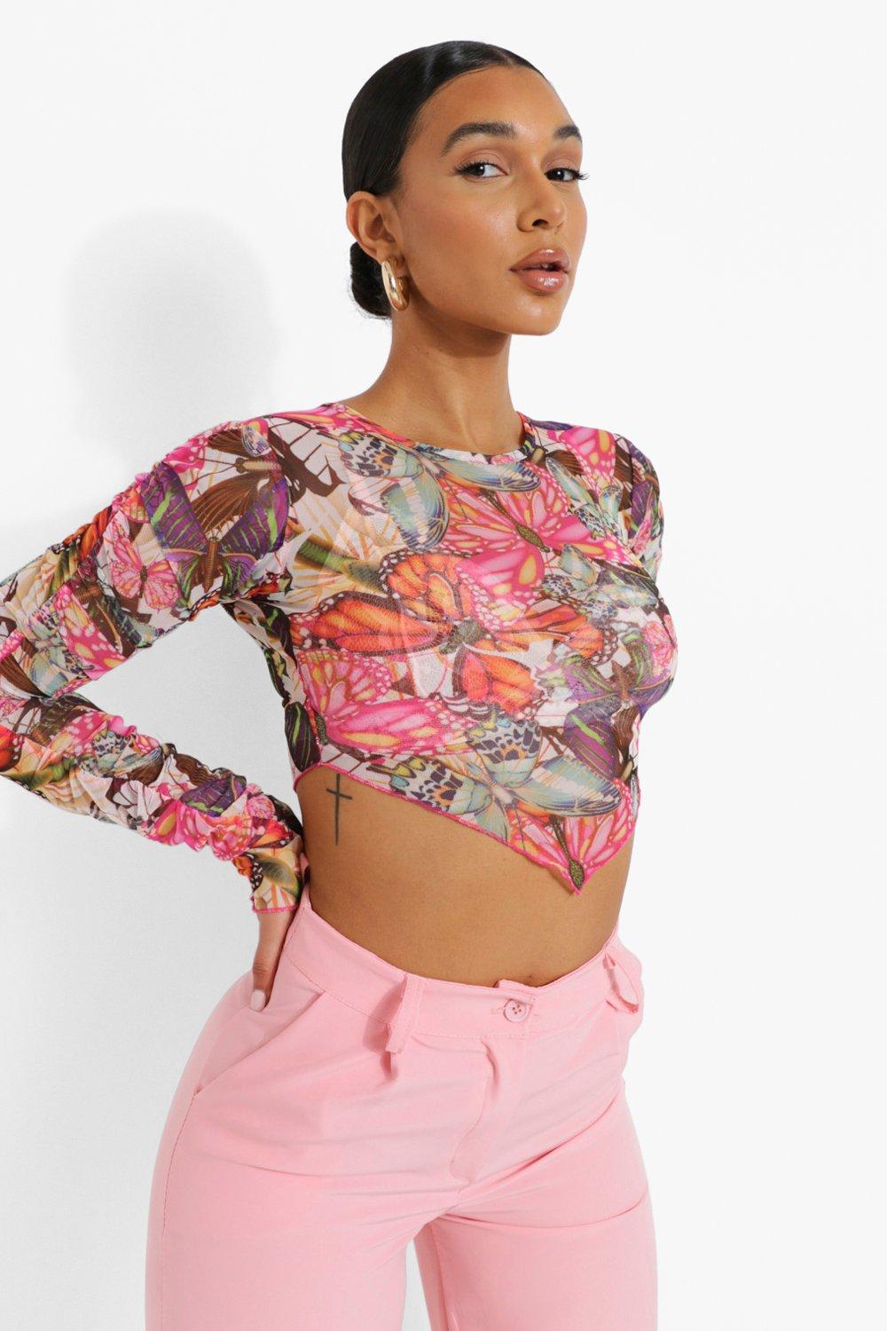 Butterfly best sale mesh top